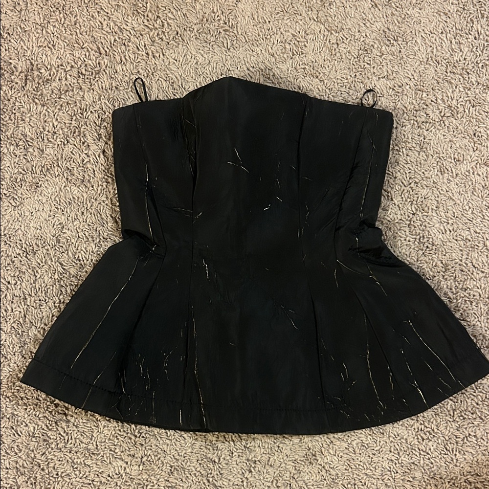 Zara Black Strapless Corset